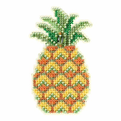 Pineapple Beaded Cross Stitch Kit Mill Hill 2018 Spring Bouquet