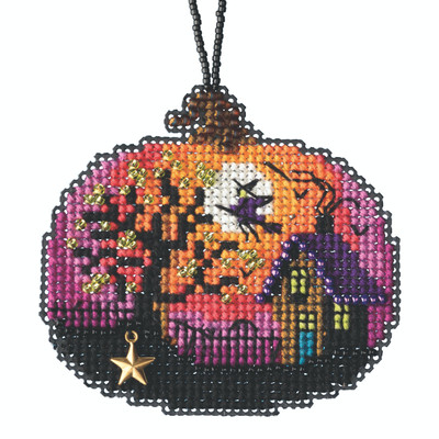Pumpkin Stick and Stitch Ornament Kit - Mammie's Memories
