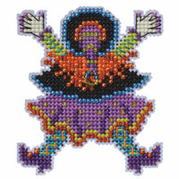 Splat Witch Beaded Cross Stitch Kit Mill Hill 2024 Autumn Harvest MH182422