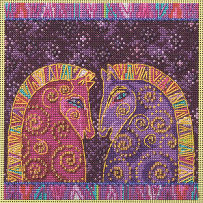 Fuchsia Mares Cross Stitch Kit Mill Hill 2025 Laurel Burch LB142513