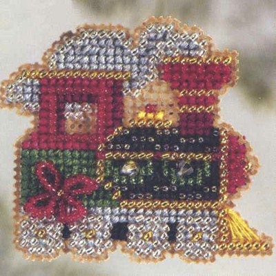 Mill Hill Kitty's Gift - Beaded Cross Stitch Kit