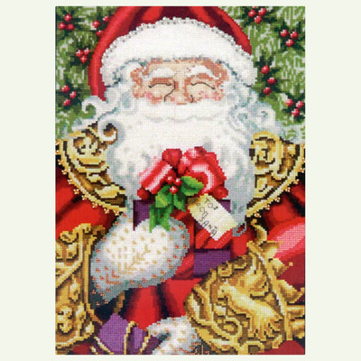 Santa by Nora Corbett - Chart, Fabric, Embellishment Pack - Mirabilia
