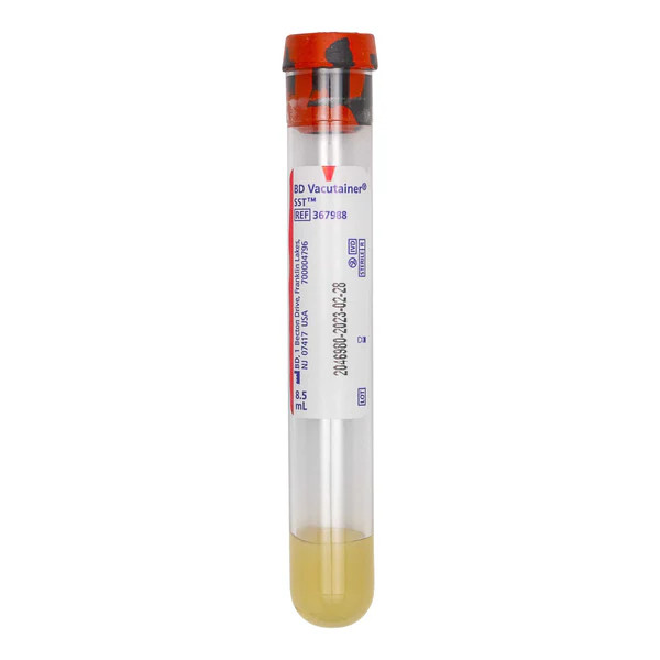 BD Vacutainer SST Tubes 16 x 100 mm, 8.5mL, Conventional Paper Label