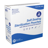Sterilization Pouches, 2.25" x 2.75", Blue, Box/200, Case/25 boxes