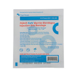 Inject-Safe Barrier Bandages, Barrier Bandages, 1-3/8 Inch Diameter Film/Foam, Round, White, Sterile, Box/100, Case/20 boxes