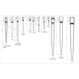 200 μL low retention tips Rack package, sterile  DNase & RNase free, 96 pcs/rack , Box /10 Racks