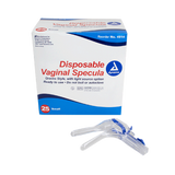 Vaginal Specula Disposable w/ Light Option, Light Source Adaptable, Box/25, Case/4 Boxes