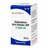Ondansetron Oral Solution, USP, 4mg/5 ml Solution, Bottle/50ml