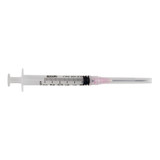 Syringe with Needle, 3 mL, Luer Lock, 18G x 1.5 in, Box/100