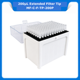 200 μL Long Filter Tips, Racked, Sterilized, DNase&RNase Free, Rack/96 pcs Ca/50 racks