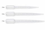 Transfer Pipette, Short Bulb, Graduated to1ml , Bulk pack, Non Sterile, 3ML, 5ML,7ml, Bag/500, Case/10 Bags
