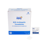 BZK Antiseptic Towelettes, 5 × 7 in, Box/100, Case/10 Boxes