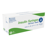 Insulin Syringe & Needle, 30G x ½", 1cc, Non-Toxic, Box/100, Case/5 Boxes