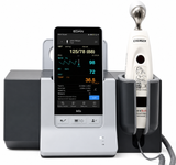 iM3s handheld vital signs monitor. NIBP, SpO2, Exergen Temp (TAT-5000S), 5" Touch-screen with charging dock