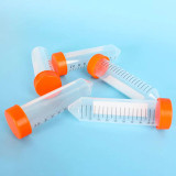 Centrifuge Tube, 50 mL, Screw Cap, Sterilized, V-bottom, Graduated, Racked, Bag/25pcs, Case/20 Bags