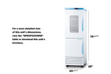 24" Left-Hand Door, Wide Performance Series All-Refrigerator/All-Freezer Combination