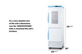 24" Right-Hand Door, Wide Performance Series All-Refrigerator/All-Freezer Combination
