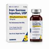 Iron Sucrose Injection, USP, 200 mg Elemented Iron per 10 ml (20 mg/mL) SDV, Box/1 bottle
