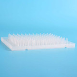 96-Well PCR Plate, 0.2ml, Standard, Half-Skirt, Sterilized, ABI and Biorad, Clear, 20 plates/pack, 10 packs/case, 200 plates/case