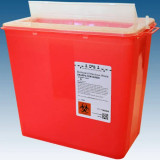 Sharp Container, 8qt. Horizontal Entry Container, Red, Case/20