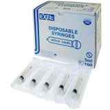 Syringe, Luer Lock, 5-6cc, With Cap, box/100