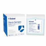 Gauze Sponge, 2" x 2", Sterile, 8-Ply, Pack/2. 50 Pack/Box, 30 Boxes/case