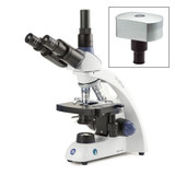 BioBlue trinocular microscope SMP, 4/10/S40/S100x oil obj. w/camera
