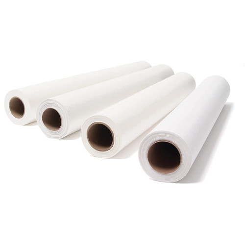 White Crepe Exam Table Paper, Single-use, 21 in x 125 ft, Box/12 rolls, Case/12 Boxes