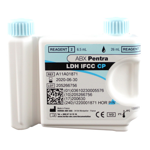 ABX Pentra™ Lactate Dehydrogenase (LDH) Reagent for ABX Pentra 400 Clinical Chemistry Analyzer (IFCC Method), 125 Tests/Kit ABX Pentra™ Lactate Dehydrogenase (LDH) Reagent for ABX Pentra 400 Clinical Chemistry Analyzer (IFCC Method), 125 Tests/Kit