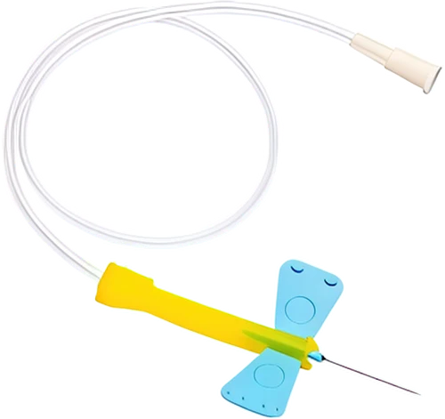 K-Shield Advantage Winged Blood Collection Sets w/ pre-attached Tube Holder, Case/100