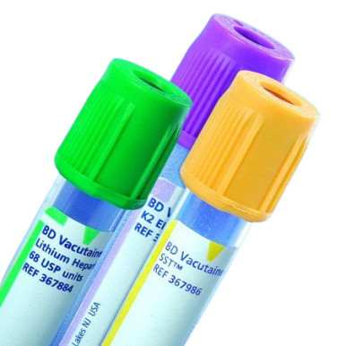 Plastic Tube, Conventional Stopper, 13mm x 75mm, 3.0mL, Green, Paper Label, Lithium Heparin (bxray coated) 51 Ubx Units, 100 tubes/box