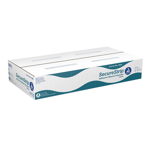 SecureStrip Adhesive Wound Closures, Sterile, Non-Woven, Box/50, Case/4 Boxes