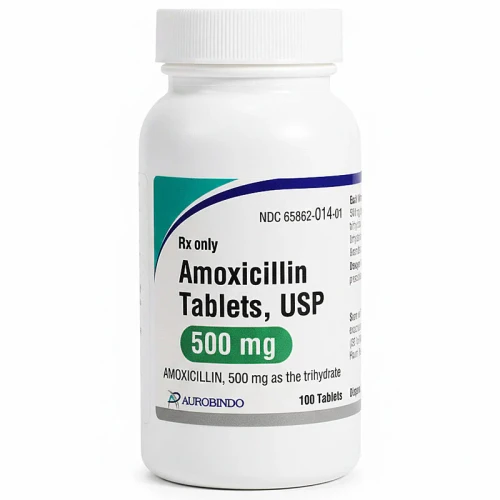 Amoxicillin 500mg Capsule, Bottle/100