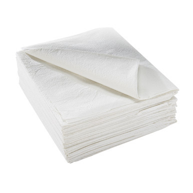 Physical Exam Drape, 40 in x 48 in, 2-Ply, White, Non-Sterile, Case/100