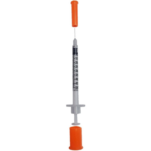 Comfort Point Lo-Dose, Insulin Syringe/Needle, 0.5 cc, 29G x 1/2 in, Box/100