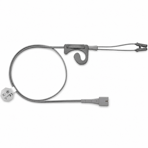 Edan Adult/Pediatric Ear Clip SpO2 Sensor (DB9),1m, reusable, directly compatible with: iM3s; or through an extension/adapter with: M3 series, iM3, iM series, X series, iX series, XM modules, XM5 series, CX series