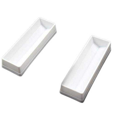 Reagent Reservoir, Sterile, 50 mL, V-Bottom, White Polypropylene, Pack/15, Case/20 Packs