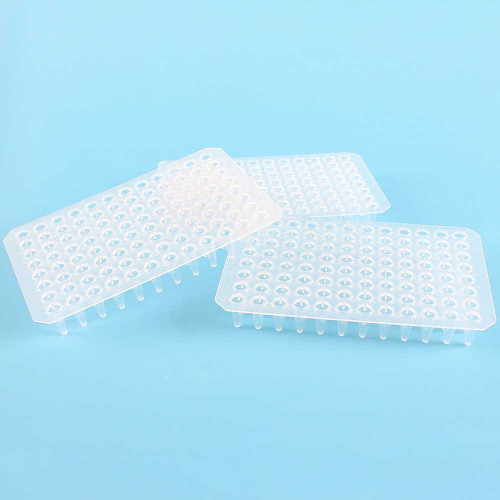 96-Well PCR Plate, 0.1ml, Low Profile, Non-Skirted, Sterilized, Universal, Clear, 10 plates/pack, 10 packs/case, 100plates/case from MedFly