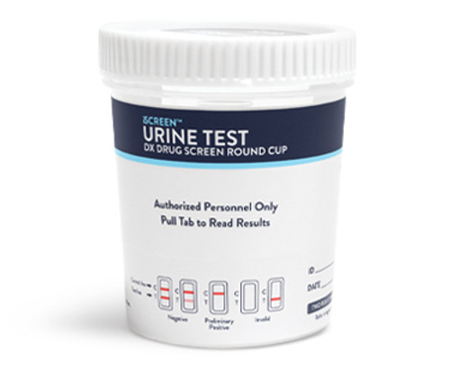 Abbott Toxicology ISCREEN®, Urine Test Drug Screen Flat Cup Test, 25 Tests/ Box