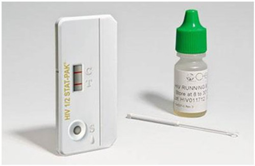 Sexual Health Test Kit, STAT-PAK® HIV-1/2 20 Tests, CLIA Waived, Sample Dependent, 20 kits/ Box