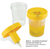 Urine Collection Cup with Integrated Transfer Device, 4oz (120mL), Graduated to 100mL, STERILE, Bulk, Case/300