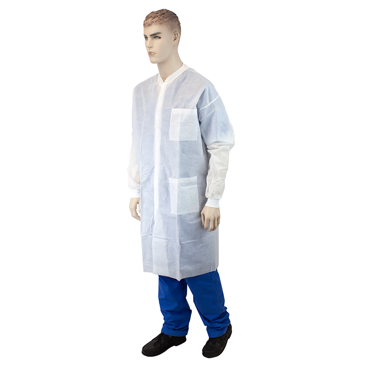 Dynarex Lab Coat with Three Pockets, Blue/White, 4 sizes, Box/10, Case ...