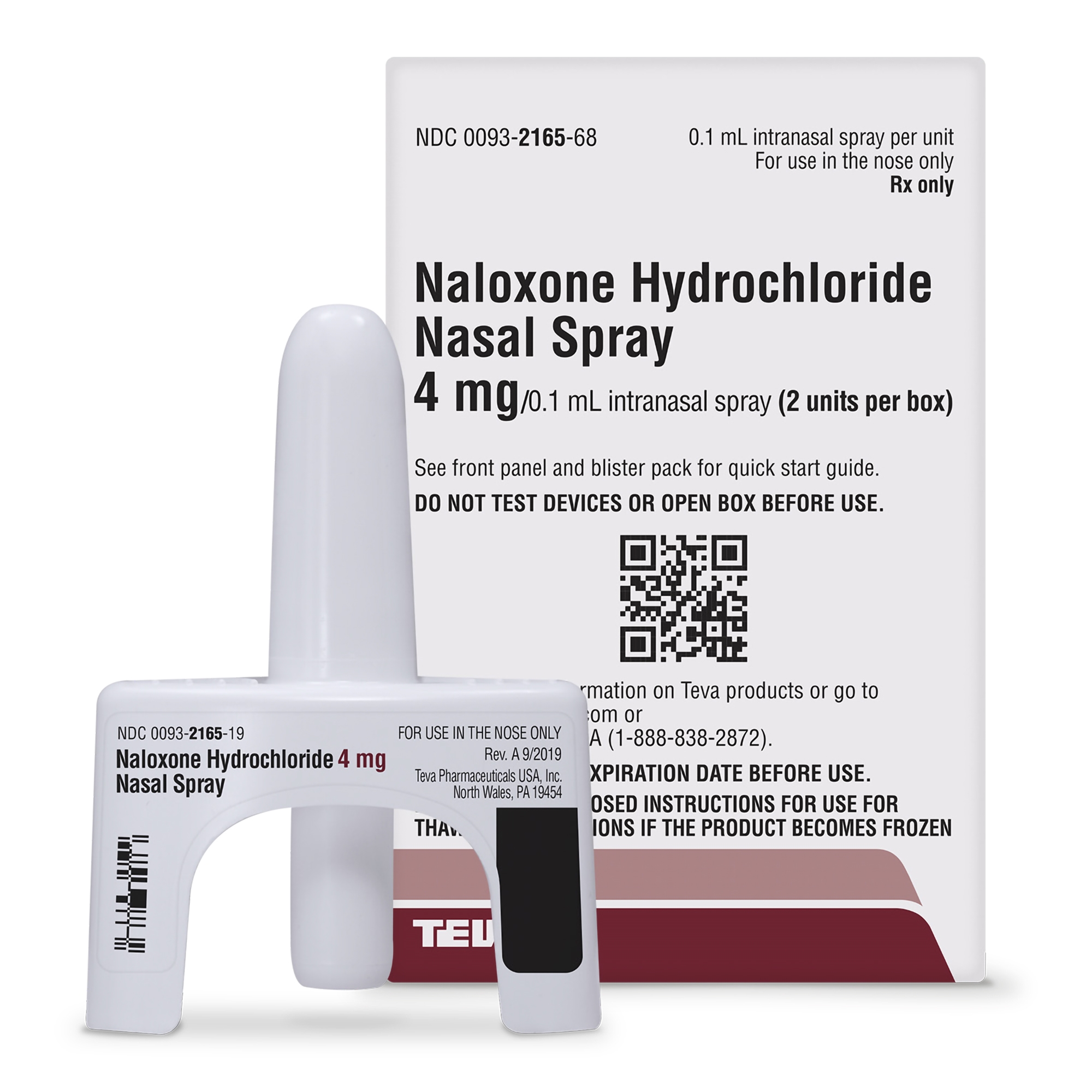 昌国　No8116 Naloxone HCI, 4 mg spray, 0.1 ml, SPR Nasal, MG/0.1ML, box/2