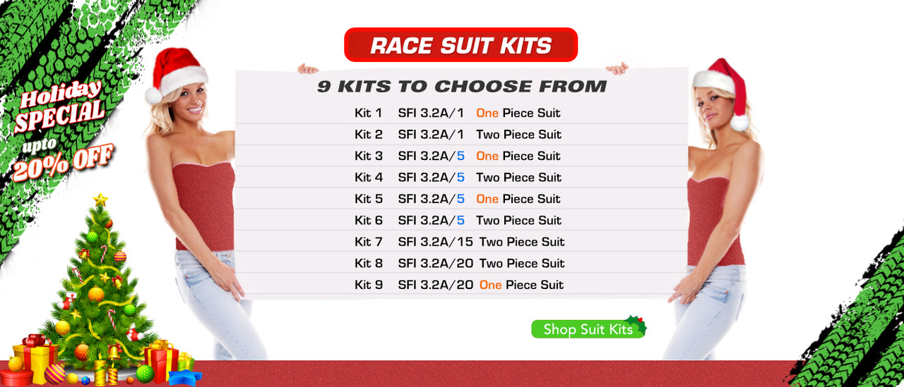 Race Suit packages, kits, sets, and combos