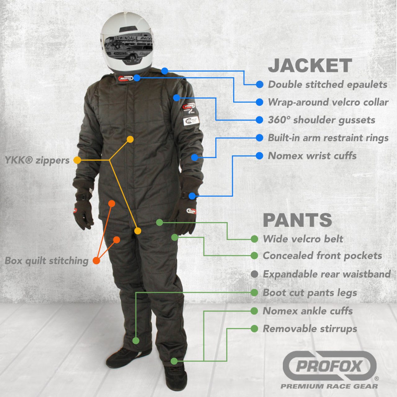 PROFOX-15nx™ SFI-15 Nomex Drag Racing Jacket - PROFOX RACING