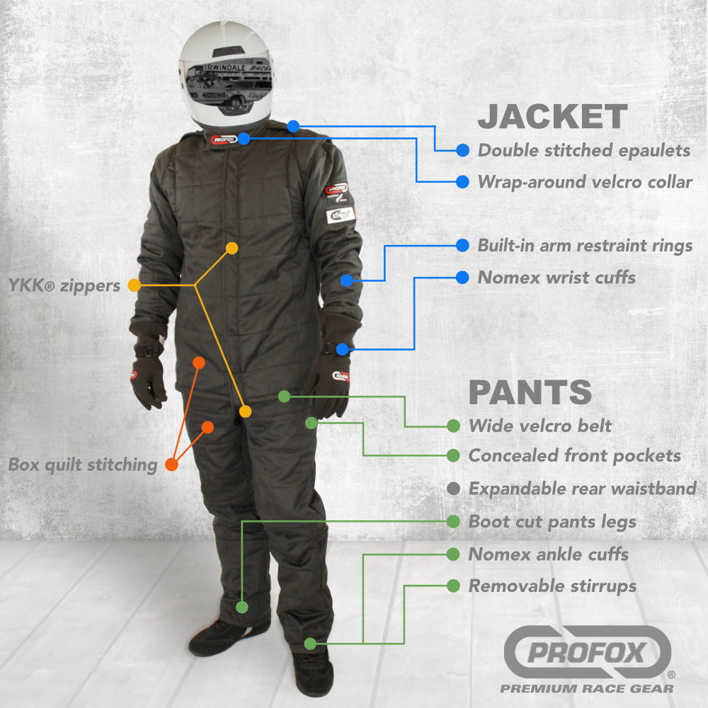 PROFOX-20nx™ SFI-20 Nomex Drag Racing Jacket - PROFOX RACING