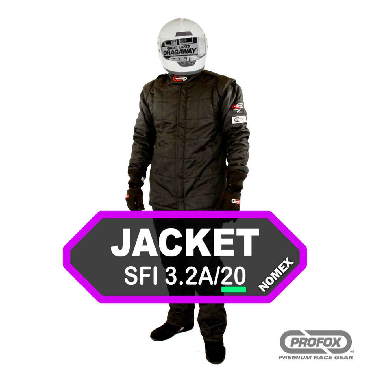 PROFOX-20nx™ SFI-20 Nomex Drag Racing Jacket - PROFOX RACING