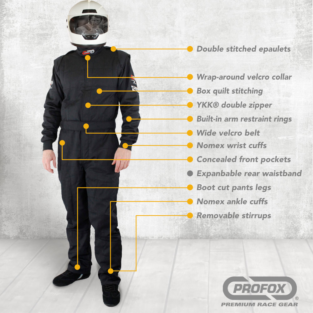 PROFOX-20nx™ SFI-20 1-Piece Nomex Race Suit - PROFOX RACING