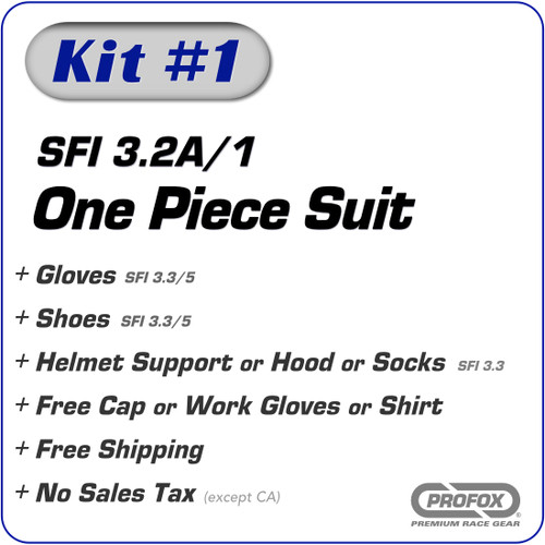 Kit 1 1pc Sfi 1 Race Suit Profox Racing