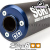 Exhaust System Stage6 R/T FL 100cc Drag Race Black / Blue for Minarelli Horizontal